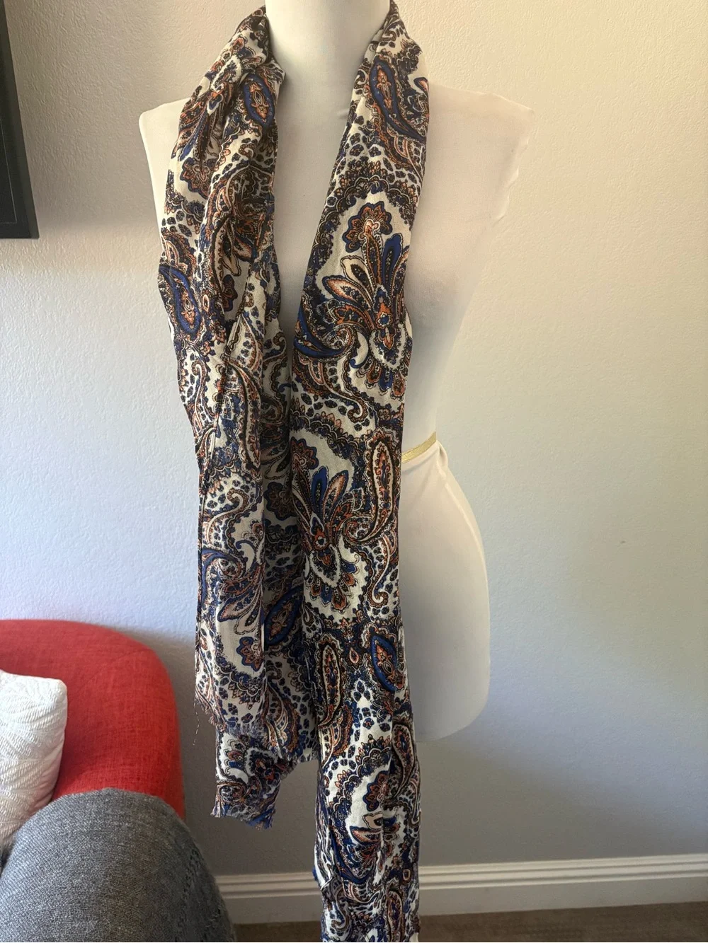 J Crew 💯 wool paisley Scarf